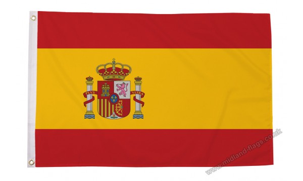 SALE - Heavy Duty Spain Crest Nylon Flag 30% OFF